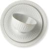 Lenox French Perle Groove 2-Piece Latte Mug Set, 2.30 LB, White(12-Piece Place Setting)