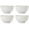 Lenox French Perle Groove 2-Piece Latte Mug Set, 2.30 LB, White(24-Piece Dinnerware Set)