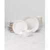 Lenox French Perle Groove 2-Piece Latte Mug Set, 2.30 LB, White(24-Piece Dinnerware Set)