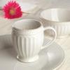 Lenox French Perle Groove 2-Piece Latte Mug Set, 2.30 LB, White(Mugs  Set of 4)
