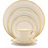 Lenox 140104040 Eternal Saucer, 1 Piece, Porcelain, 6″ x 6″, Service for 1, Porcelain(5-Piece Place Setting)