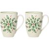 Lenox 146504030 Holiday Teacup, Christmas Drinkware(Mugs  Holly)