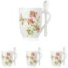 Lenox 808071 Butterfly Meadow Espresso Cup And Saucer(Mug with Spoon)