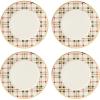Lenox 894967 Holiday Plaid 4-Piece Mug Set, Christmas Dinnerware, Hosting(Dinner Plates  Set of 4)