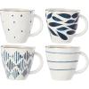Lenox Blue Bay 4-Piece Dessert Mug Set, 2.75 LB