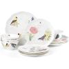 Lenox Butterfly Meadow Flutter Porcelain Mugs, Set of 4, Multicolor(12-Piece Dinnerware Set)