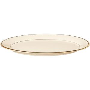 Lenox 140104040 Eternal Saucer, 1 Piece, Porcelain, 6″ x 6″, Service for 1, Porcelain(Oval Platter)