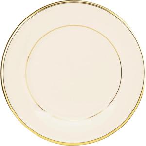 Lenox 140104040 Eternal Saucer, 1 Piece, Porcelain, 6″ x 6″, Service for 1, Porcelain(Salad/Dessert Plate)