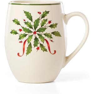 Lenox 146504030 Holiday Teacup, Christmas Drinkware(Cocoa Mug)