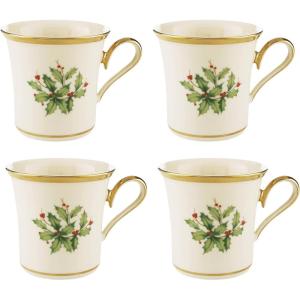 Lenox 146504030 Holiday Teacup, Christmas Drinkware(Mugs  Set of 4)