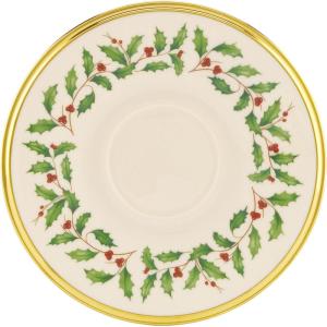 Lenox 146504030 Holiday Teacup, Christmas Drinkware(Tea Saucer)