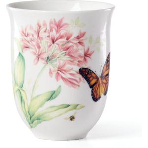 Lenox 808071 Butterfly Meadow Espresso Cup And Saucer(Thermal Tea Mug)