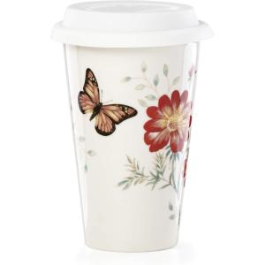 Lenox 808071 Butterfly Meadow Espresso Cup And Saucer(Thermal Travel Mug  White)