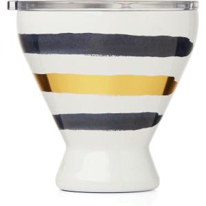 Lenox 895898 Blue Bay Ikat Pattern Stainless Steel Cocktail Tumbler(Stripes)