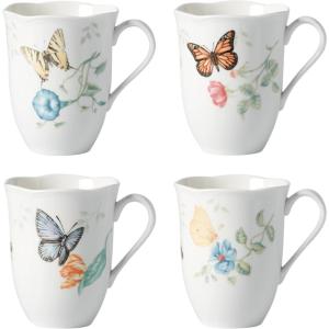 Lenox Butterfly Meadow 4-Piece Mug Set, 2.44, Multi
