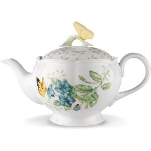 Lenox Butterfly Meadow 8-Piece Tea Set, Service for 2, White(46 Ounces)
