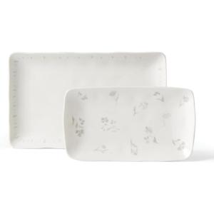 Lenox Oyster Bay 4Pc Mugs, 2.75, White(Serving Platters  Set of 2)