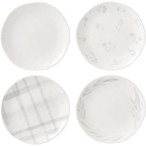 Lenox Oyster Bay 4Pc Mugs, 2.75, White(Tidbit Plates  Set of 4)