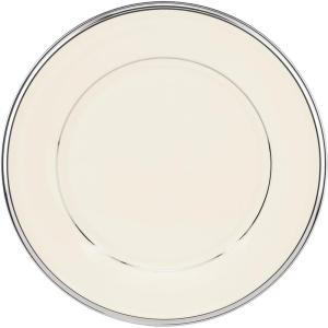 Lenox Solitaire Teacup, Cup, ivory/platinum(Salad/Dessert Plate)