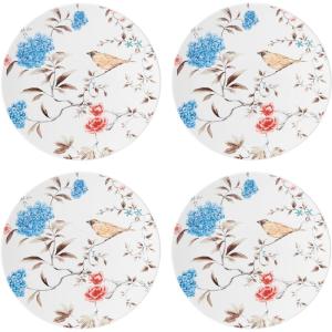 Lenox Sprig & Vine Teapot, 2.00 LB, Multi(Accent Plates  Set of 4)