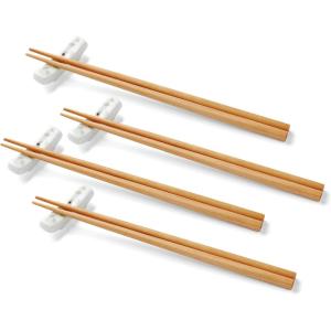 Lenox Butterfly Meadow Bloom 4Pc Dessert Bowl Set Pink(Chopsticks with Stands  Set of 4)