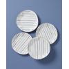 Lenox 895695 Blue Bay Stripes 4-Piece Dinner Plate Set