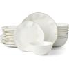Lenox 895681 Blue Bay White 24-Piece Dinnerware Set
