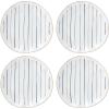 Lenox 895695 Blue Bay Stripes 4-Piece Dinner Plate Set