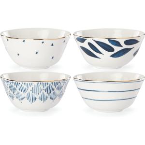 Lenox Blue Bay 4-Piece Dessert Bowl Set, 2.00 LB