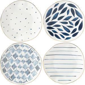Lenox Blue Bay 4-Piece Dessert Plate Set, 4.05 LB