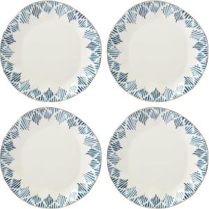 Lenox Blue Bay 4-Piece Set Dinner Plates, 6.45 LB, White