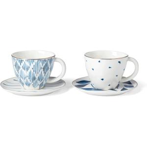 Lenox Blue Bay 4-Piece Teacup & Saucer Set, 2.09, White