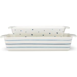 Lenox Blue Bay Rectangular Bakers 2-Piece Set, 9.70, Multi