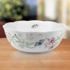 Lenox Butterfly Meadow Serving Bowl , white body –