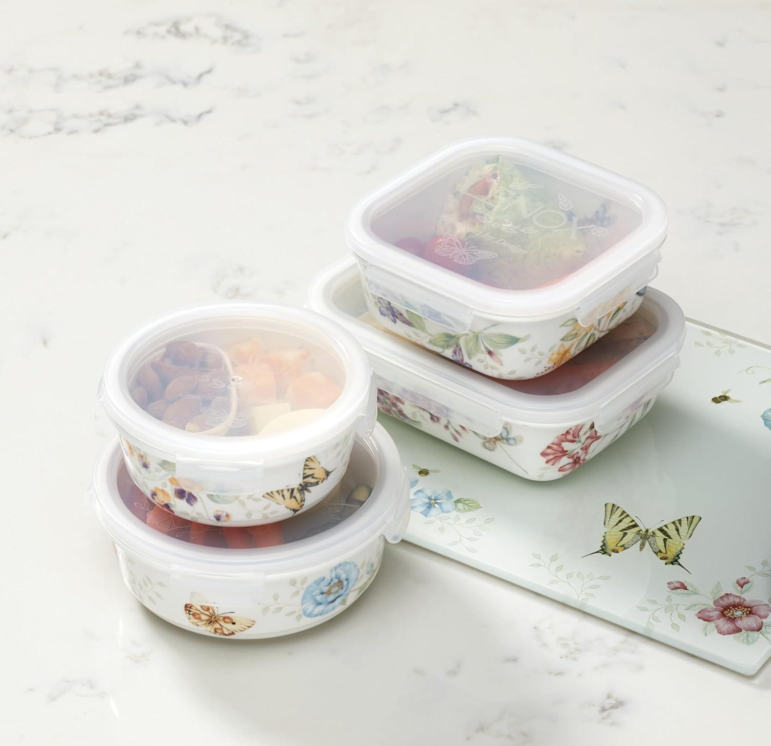 imageLenox 824646 Butterfly Meadow Serve amp Store Container Small Container 625D x 275HSmall Pack of 12