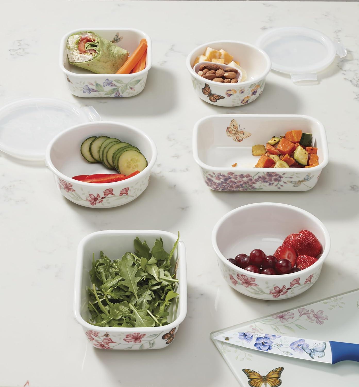 imageLenox 824646 Butterfly Meadow Serve amp Store Container Small Container 625D x 275HSmall Pack of 12
