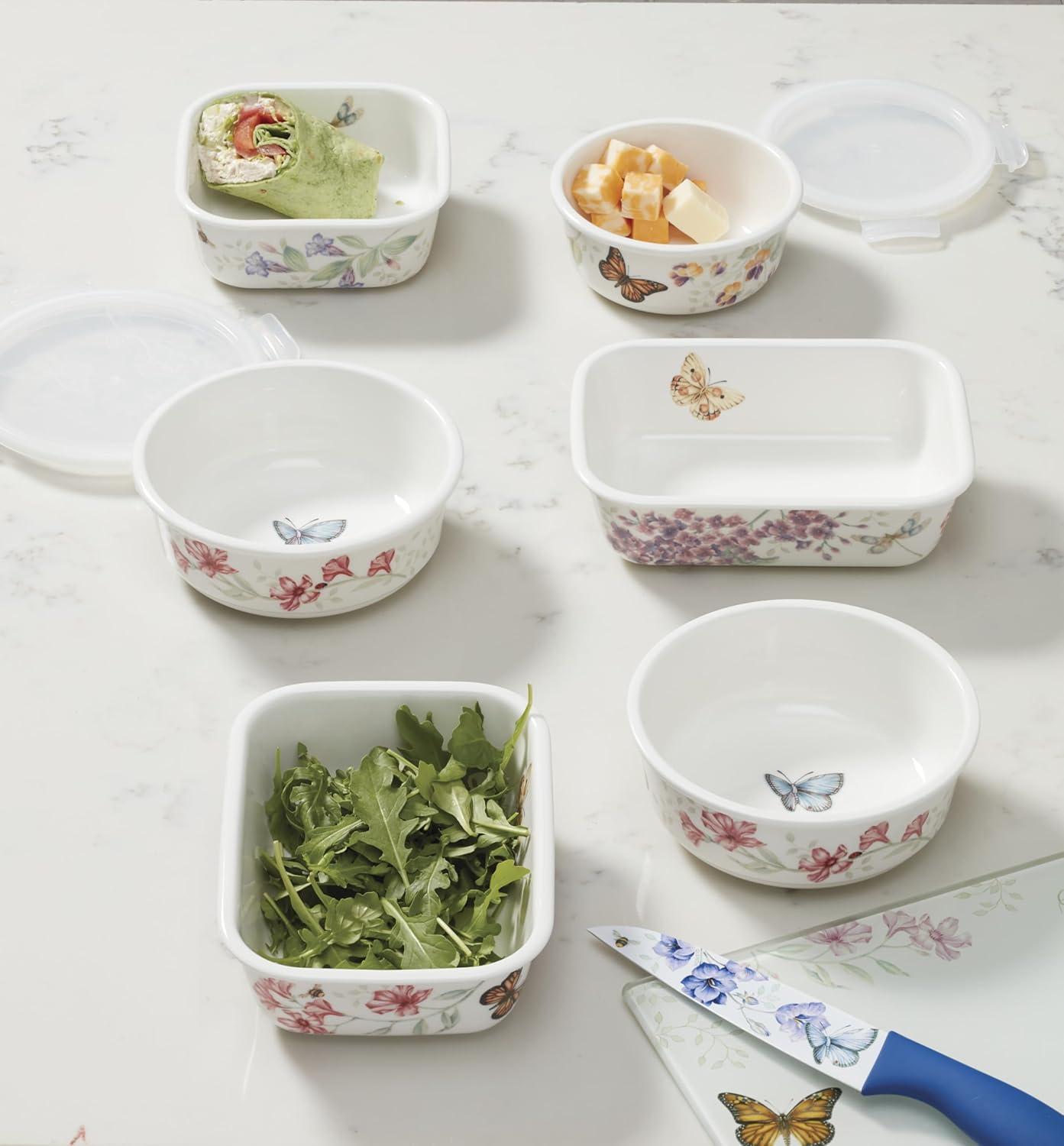 imageLenox 824646 Butterfly Meadow Serve amp Store Container Small Container 625D x 275HSmall Pack of 12