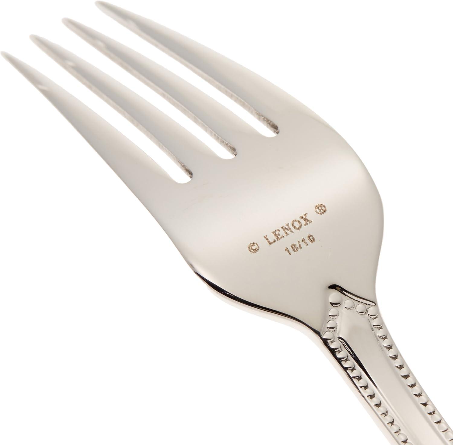 imageLenox 894745 French Perle Salad Forks Set Of 465Piece Flatware Set