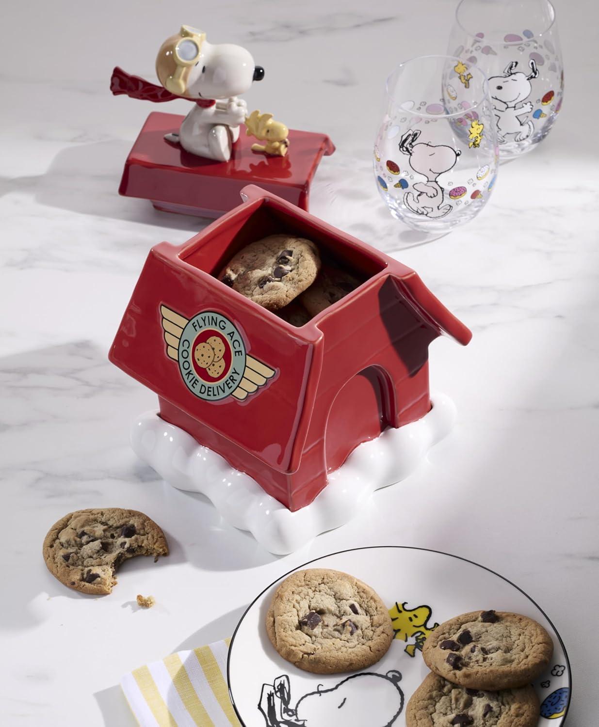 imageLenox 897681 Chef Snoopy Figural Utensil Crock 4Piece SetCookie Jar