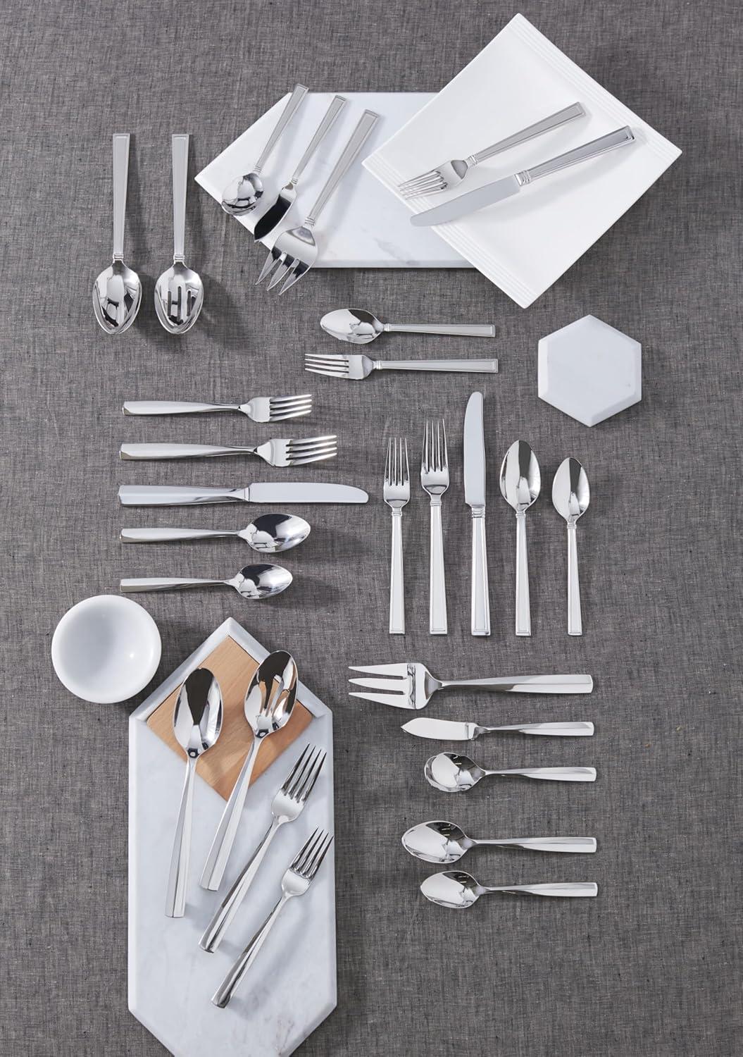 imageLenox Bratton 65Piece Flatware Set 985 LB MetallicBratton