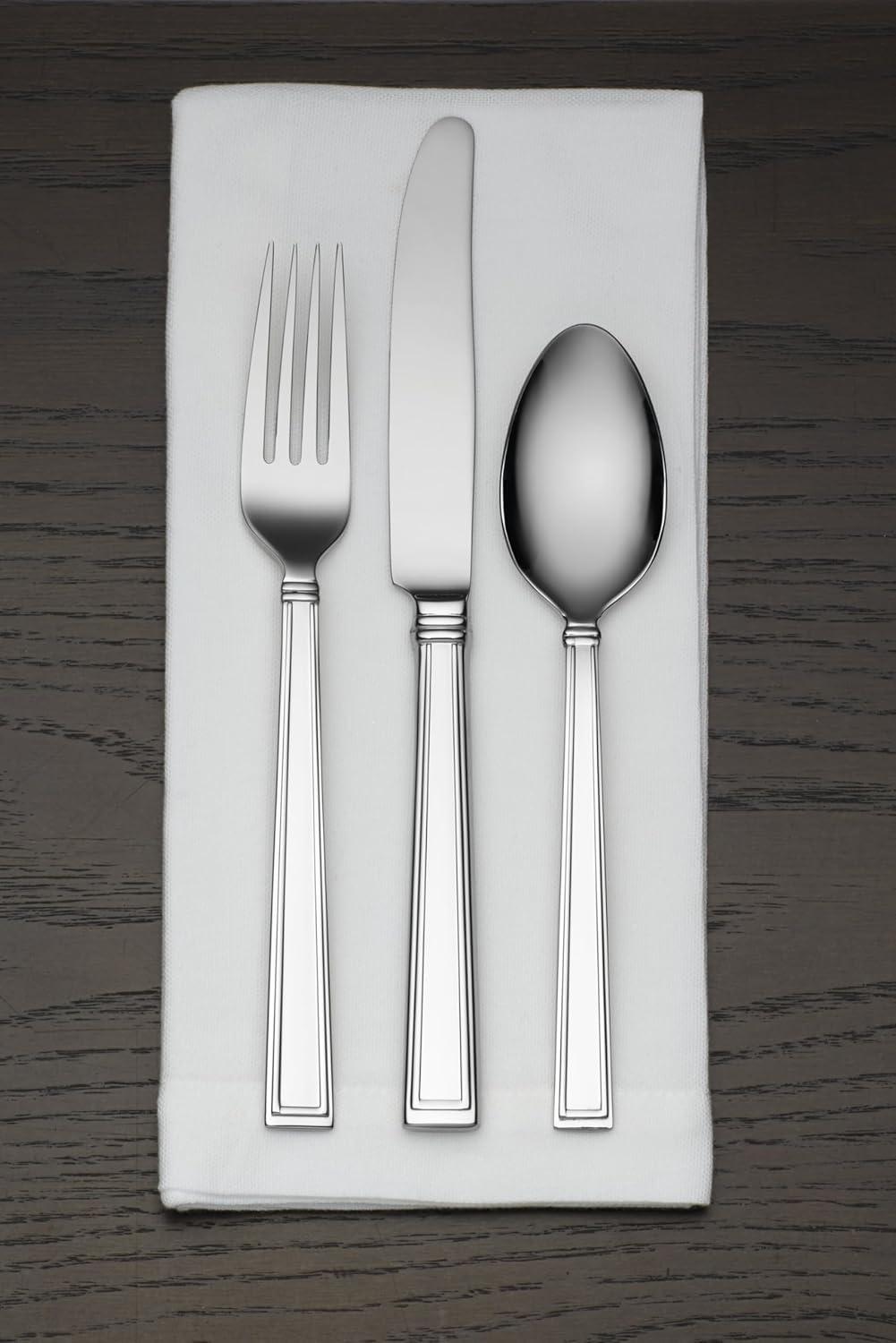 imageLenox Bratton 65Piece Flatware Set 985 LB MetallicBratton