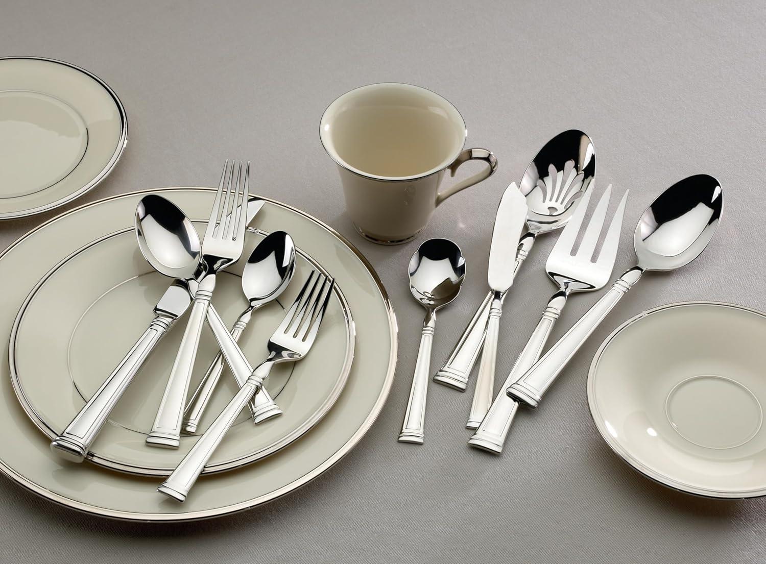 imageLenox Bratton 65Piece Flatware Set 985 LB MetallicEsquire