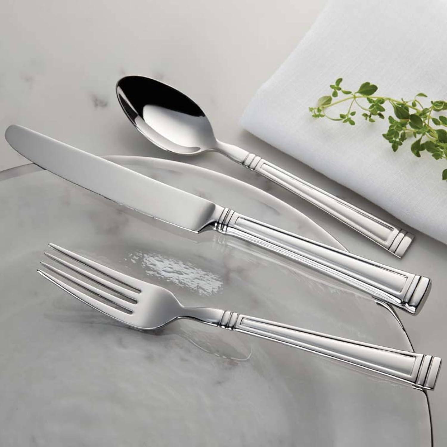 imageLenox Bratton 65Piece Flatware Set 985 LB MetallicEsquire