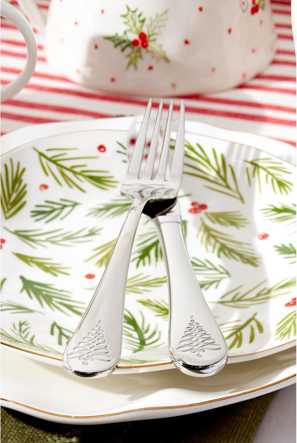 imageLenox Bratton 65Piece Flatware Set 985 LB MetallicNoella