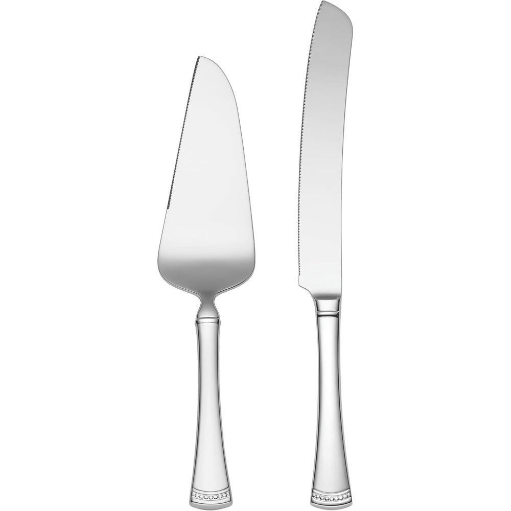 imageLENOX Portola 2Piece Dessert Set 2 Count Metallic