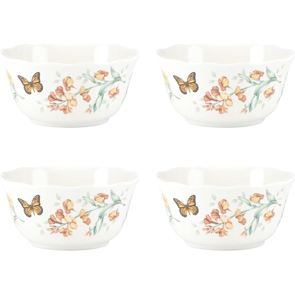 imageLenox 856406 Butterfly Meadow Melamine 4Piece AllPurpose Bowl Set Lightweight Melamine Material4 Count
