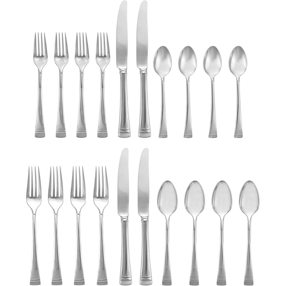 imageLenox 863540 Federal Platinum 20Piece Flatware Set Service For 4 Platinum 20PiecePlatinum