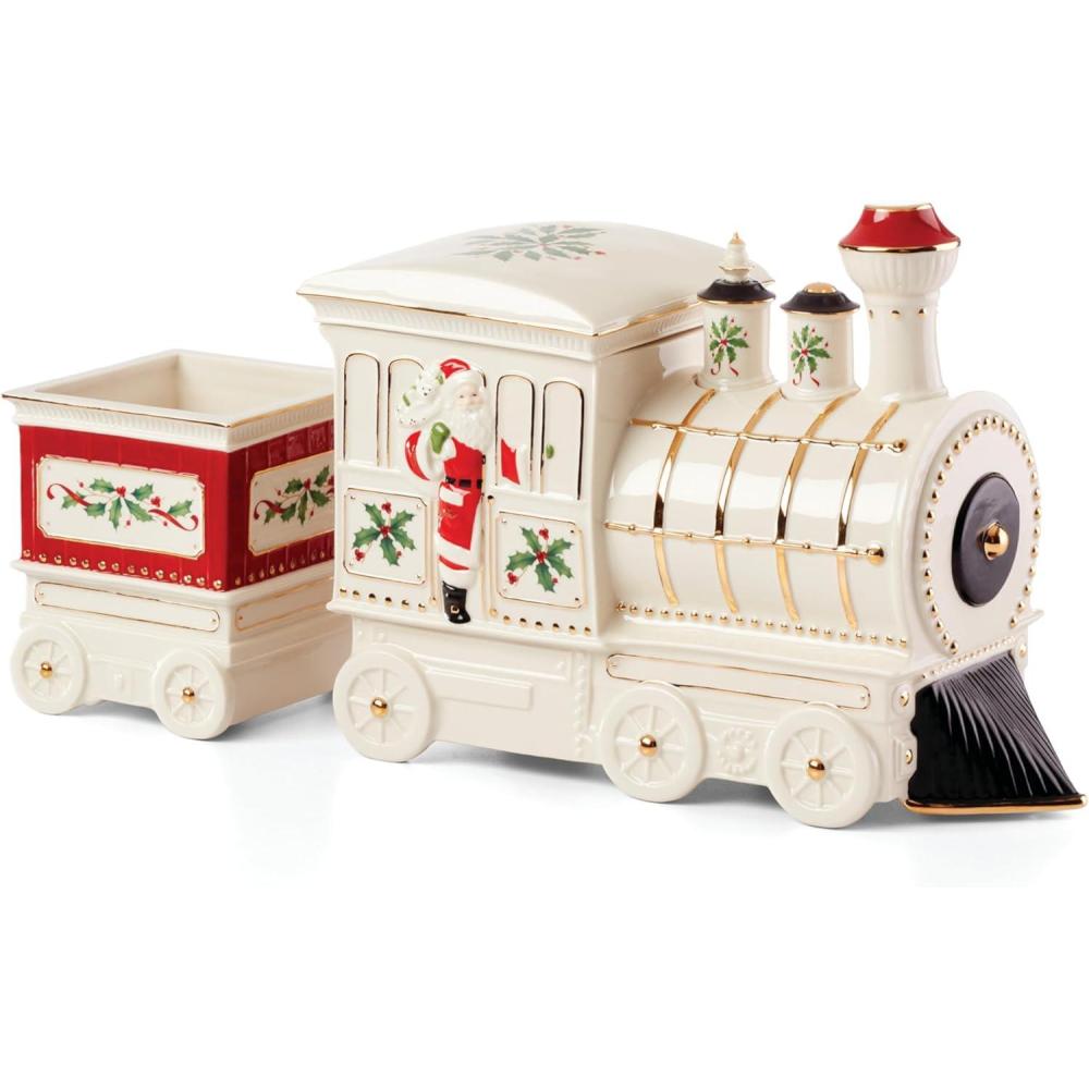 imageLenox 894179 Holiday Train 5Piece Serving Set Christmas DecorCenterpiece