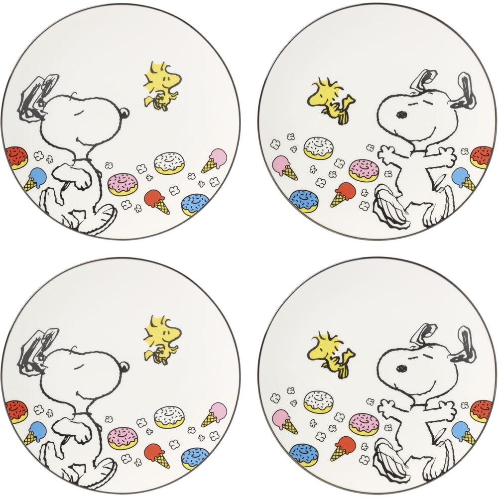 imageLenox 897681 Chef Snoopy Figural Utensil Crock 4Piece SetAccent Plates