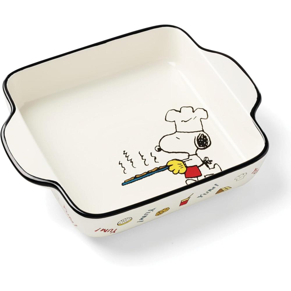 imageLenox 897681 Chef Snoopy Figural Utensil Crock 4Piece SetSquare Baker